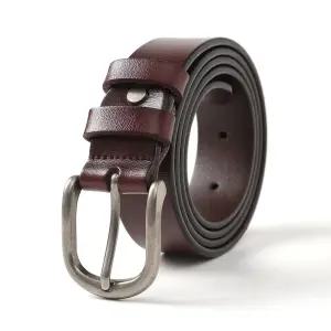 루아벨 여성 소가죽 벨트 S-5 (다크브라운) (110cm)