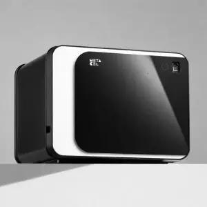 NEW 메타셀 1인 내화금고의 기준 벨리타 015 그레이 지문인식 음성안내 서랍 경보기