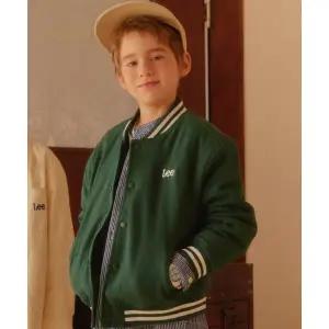 [롯데백화점]리키즈 키즈 라이트 패딩 바시티 점퍼 그린 LK2501JU04GN