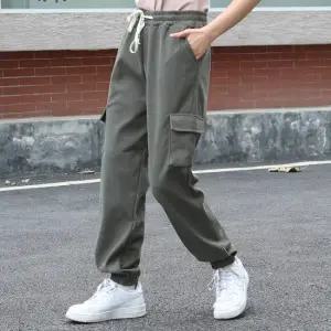 TBZ 봄신상 빈티지 여성 조거팬츠 사이드 포켓 바지 여성조거팬츠 여성카고팬츠 니트바지