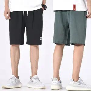 여름 시원한 반바지 남자 허리 외출 밴딩 5부