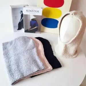 부클 바라클라바 후드 후디 모자 목도리 귀마개 여자 겨울