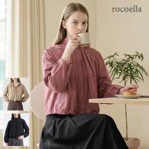 로코엘라 세인트 웨어블 핀턱 볼룸 여성 블루종 자켓