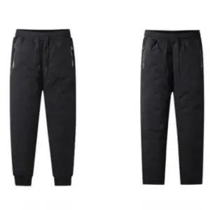 보아털 방수 방풍 패딩 남자 겨울 팬츠 밴딩 배달 바지 모자 남자 아기 바지 여성 조거팬츠 라이더