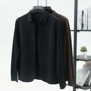 썬더볼츠 남사친 남성용 캐주얼 숄카라 트렌드 베이직 스웨터 솔리드 카디건 칼라넥 상의 봄가을 KKE3