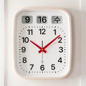 플라이토 이잉크 캘린더 플립 인테리어 무소음 벽시계