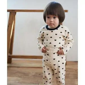 매장정품 ROOKIDS [5장 구매 시 1장 더]하트 삼각골지 실내복