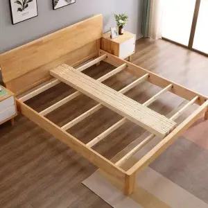 원목 침대 갈빗살 받침대 접이식 깔판 프레임 통풍 간편 매트리스 수납 지