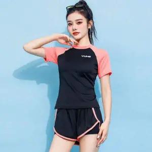 은창)스포티 핑크 엣지 라인 래쉬가드 수영복 비키니 바캉스