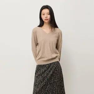 시슬리 Online Exclusive 캐시미어 브이넥 니트 SAKPE4561ME1160319