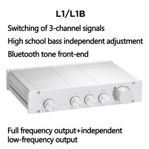 L1/L1B 프리앰프 2.0/2.1 채널 톤 HIFI 고음, 중음  저음 조정 Bluetooth 5.0 디코딩 블랙/실버