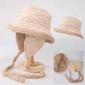 방한 여성 모자 귀달이 패딩 고글 햇모자