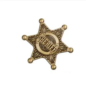 육각 보안관 피젯스피너 심신안정 보안관뱃지 스피너 붉은