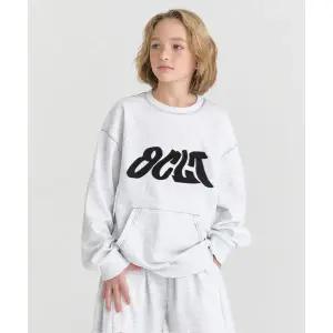 매장정품 OCELOT JUNIOR F20 특양면 크랙 웨이브 맨투맨 (라이트그레이)