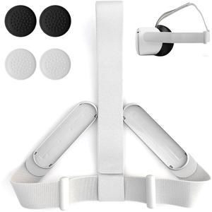 프리미엄 소재로 제작된 Oculus Quest 2 헤드셋용 오리지널 헤드 스트랩, 메타 PC 가상 현실 헤드셋 VR 액세서리 교체용 스트랩