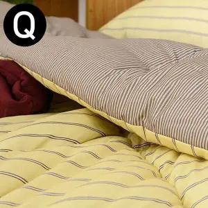 [콩심팥심]마크 소프트마이크로 차렵이불 퀸 Q 머스타드