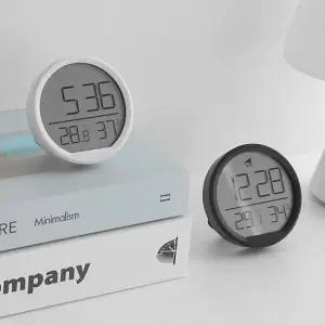 무선 온도 습도계 벽걸이 자석 알람시계 디지털 미니온습도계 정확한온습도계 온습도계