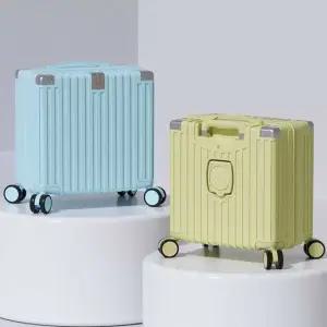 뮤즈큐브 스마트 트래블러 18인치 기내용 캐리어 저소음바퀴 USB포트 컵홀더)