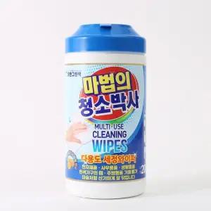 마법의 청소박사 대형 200매 기름때 찌든때 세정티슈 세정물티슈 크리너티슈 만능클리너
