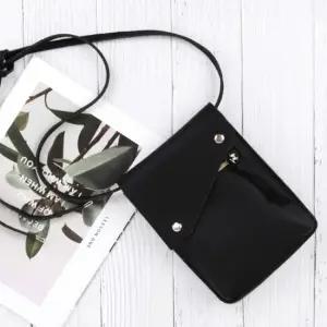 미니 크로스 슬림 체인 2스트랩 핸드폰 가방 블랙 여성크로스 걸크러쉬 여성미니백