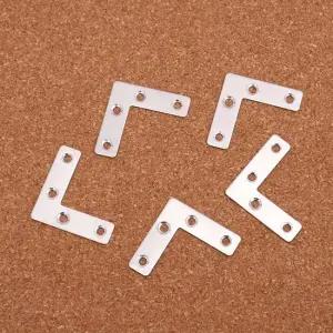 영달철물 ㄱ자 평철 20p 가구 보강 연결부품 L자평철 가구경첩 철판아대 가구리폼