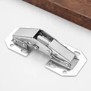 스텐 무보링 경첩 4개입 무타공 인도어 장롱 경첩 무보링경첩 무보링가구경첩 무타공경첩