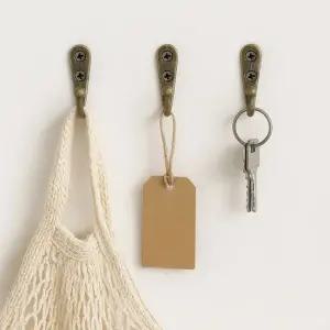 라운드 옷걸이 후크 10p세트 브래스) 벽후크 벽후크 벽옷걸이 모자걸이 도어훅