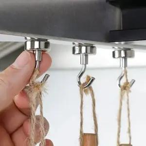 네오디뮴 강력 자석후크 5개입 12x32mm) 마그넷 마그네틱 후크고리 후크걸이 자석후크