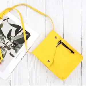 미니 크로스 슬림 체인 2스트랩 핸드폰 가방 옐로우 여성크로스 걸크러쉬 여성미니백