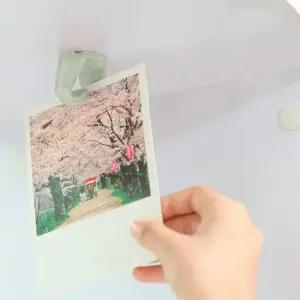 집게형 접착식 후크 그린) 다용도 마스크 걸이 접착식후크 접착후크 부착식고리 부착고리