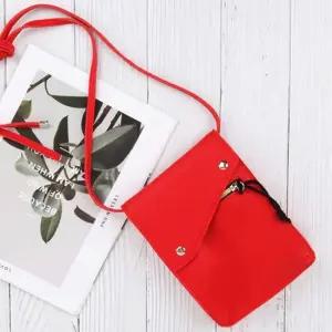 미니 크로스 슬림 체인 2스트랩 핸드폰 가방 레드 여성크로스 걸크러쉬 여성미니백