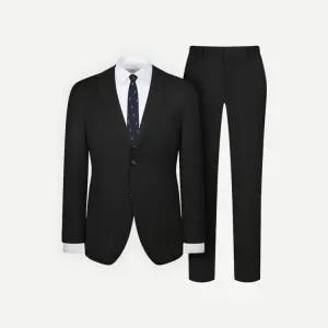 울 솔리드 투 웨이 스트레치 수트 블랙 EBEFJA001BK EBEFPA101BK1190827