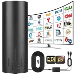 dmb안테나 스마트/구형 TV용 디지타 HDTV 안테나 로컬 채널용 증폭기 신호 부스터 포함 실내용 DTMB ATSC D