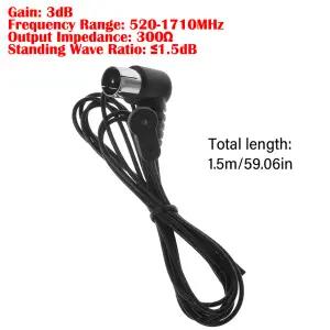dmb안테나 FM 라디오 안테나 F 어댑터 75 ohm Unbal Male 커넥터 실내 스테레오 Yamaha JVC Sony Sherwood