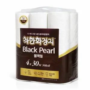 착한화장지 블랙펄 4겹 화장지 30m 30롤 1팩