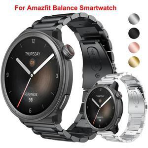 Amazfit Balance 용 20MM 시계 시계줄 스트랩 GTR 42 3 2mini 손목 밴드 Smartwatch 스테인레스 스틸