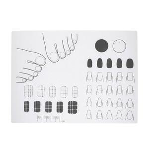 유온리테크 아크릴 네일 트레이닝 매트 실리콘 매니큐어 패드 11 02X7 87인치 DIY 애플리케이션 및 기술 학습용 아트 연습 시트