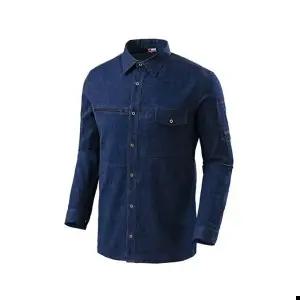 청남방 (TBUC) 블루진 스판셔츠 용접복 청 TB-19-15J