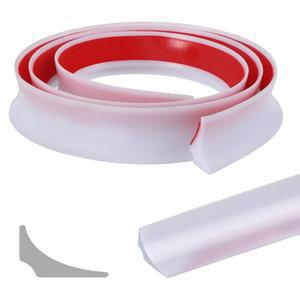 조리대용 필 앤 스틱 스플래시 가드, 욕실 싱크대 스플래시 가드 샤워 워터 댐 차단기 유연한 트림 코크 스트립 방수 코크 씰 스트립, 욕실 주방 쿡탑 가장자리, 39인치