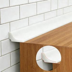 싱크대용 워터 배리어, 투명 샤워 임계값 워터 댐 배리어, 방수 배리어 욕실, 접을 수 있는 실리콘 스트립 트림 스플래시 가드(클리어-2M)