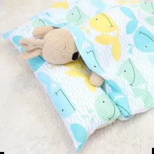 여름낮잠이불 유치원 어린이집 인견 일체형 이불 베개 고래 세트