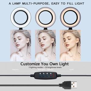 셀카 LED 링 라이트 높이 조절 플로어 폰 거치대 스탠드 삼각대 메이크업 비디오 레코드 사진 촬영용 10 인