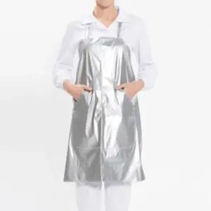 목걸이형 숏 단면 방수앞치마 그레이 요리 주방 미술