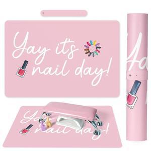 MAT 전용 네일 아트 테이블 매트, 아크릴 네일용 팔 받침대 패드, 듀얼 사이드 가죽 핸드레스트 베개 매니큐어 패드 책상 매트 테크 가정용 야호 데이