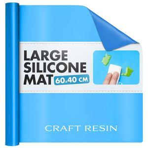크래프트 대형 실리콘 매트, 수지 u2013 23 6 u201D x 15 7 논스틱, 에폭시 및 UV 수지용 내열 DIY 프로젝트 주조 도장용 재사용 가능한 시트