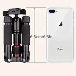 FM5S 휴대용 삼각대 경량 여행 스탠드 탁상용 비디오 미니 카메라 DSLR 360도 볼 헤드 포함