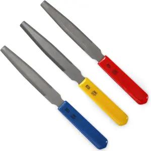 토스네일 3팩 테이퍼드 기타 너트 파일 도구 더블 기타용 크라우닝 프렛 세트 일렉트릭 수리 슬롯링 엣지