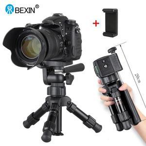 BEXIN 경량 탁상 카메라 삼각대 휴대폰 스탠드 홀더 데스크탑 컴팩트 포켓 미니 DSLR
