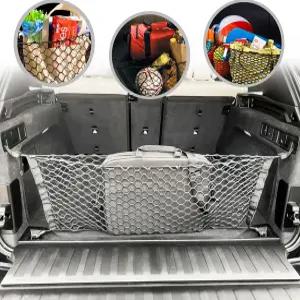 2018-2025년 BMW X5 G05용 엔벨로프 스타일 트렁크 카고 네트 블랙 - 자동차 액세서리 프리미엄 정리함 및