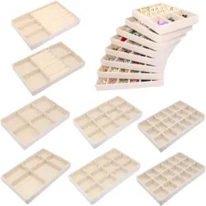 미니빅박스 8팩 주얼리 서랍 정리함 트레이 벨벳 쌓을 수 있는 보관 케이스 귀걸이 목걸이 반지 팔찌